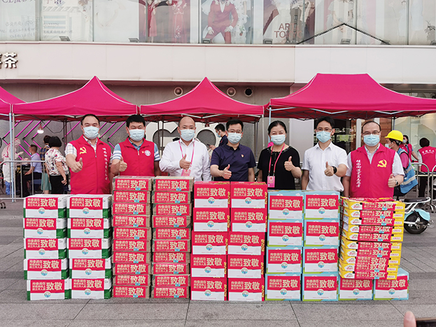 乐竞（中国）党委联合人民桥社区人大代表联络站开展疫情防控视察慰问活动